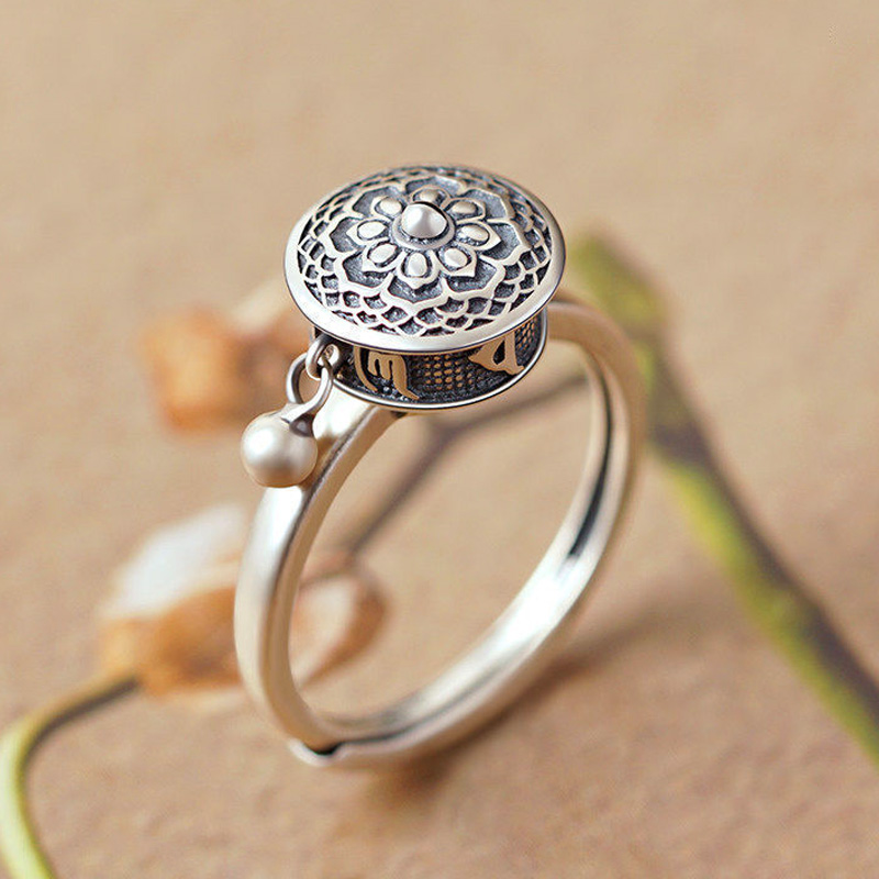 Silver Mantra Ring