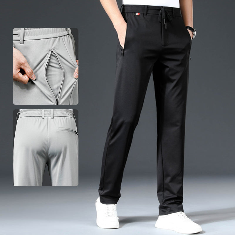 Pantalon de sport décontracté en soie pour hommes