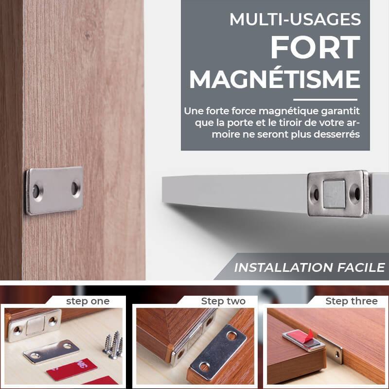 Ferme-porte magnétique sans perforation