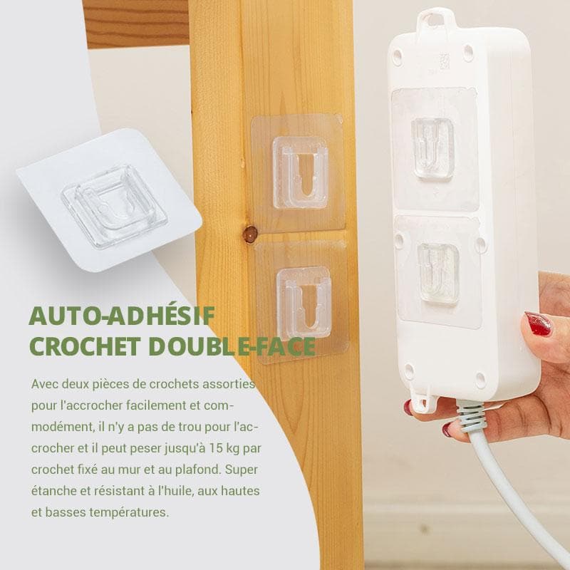 Crochets muraux adh¨¦sifs double face (Achetez plus, ¨¦conomisez plus)