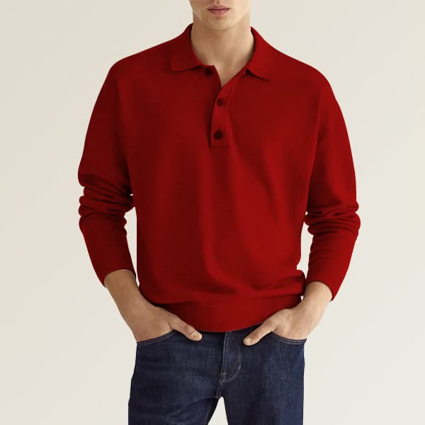 Autumn Sale--Men's Spring And Autumn Fashion Casual Loose Lapel Long Sleeve Shirt