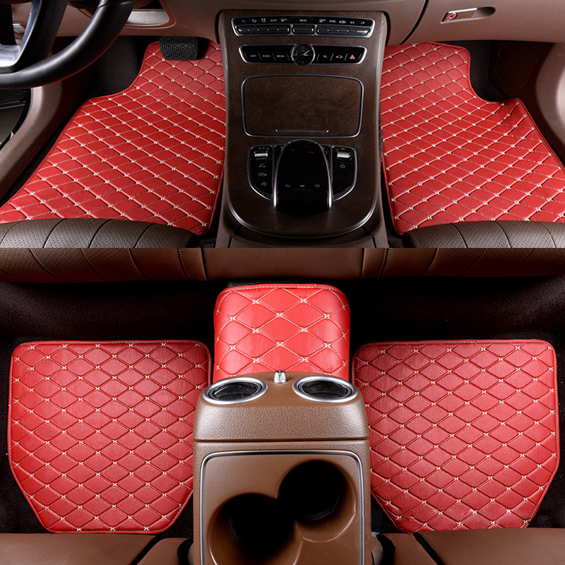 5 pcs Waterproof Leather Car Floor Mats