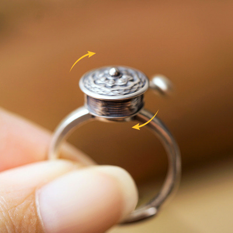 Silver Mantra Ring