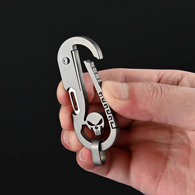 Multi-function keychain waist hanging portable folding knife