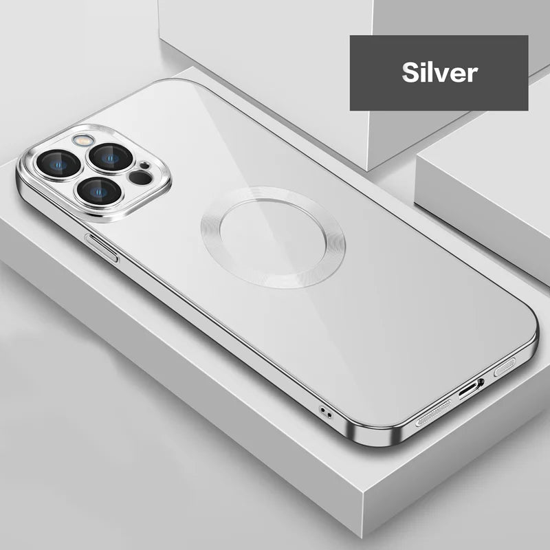 Nouvelle version 2.0 Coque iPhone électrolytique transparente avec protecteur d'appareil photo