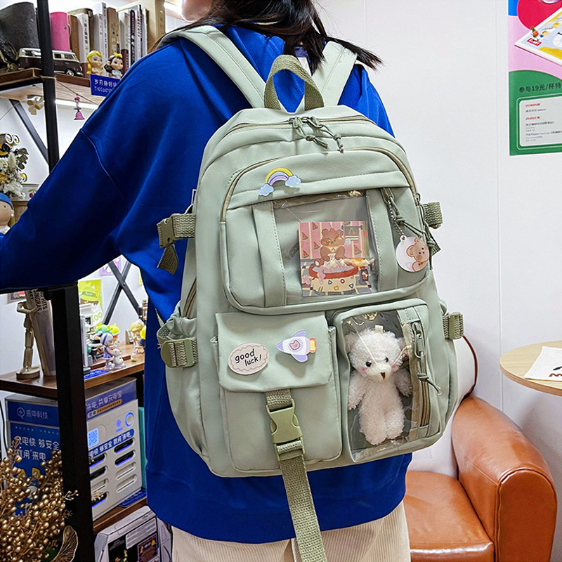 Cute Kawaii Canvas Backpack