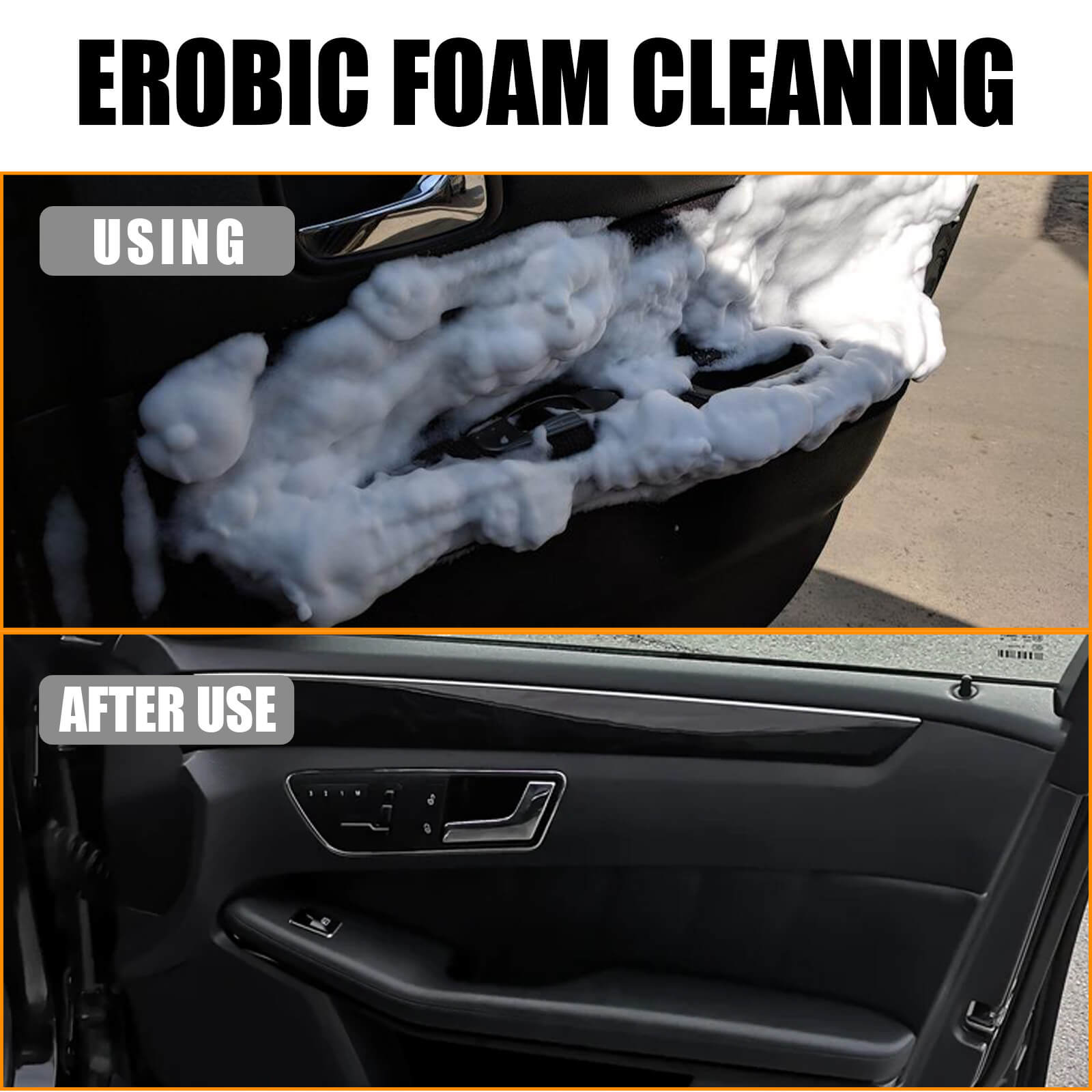 Car interior foam refinisher cleaner 