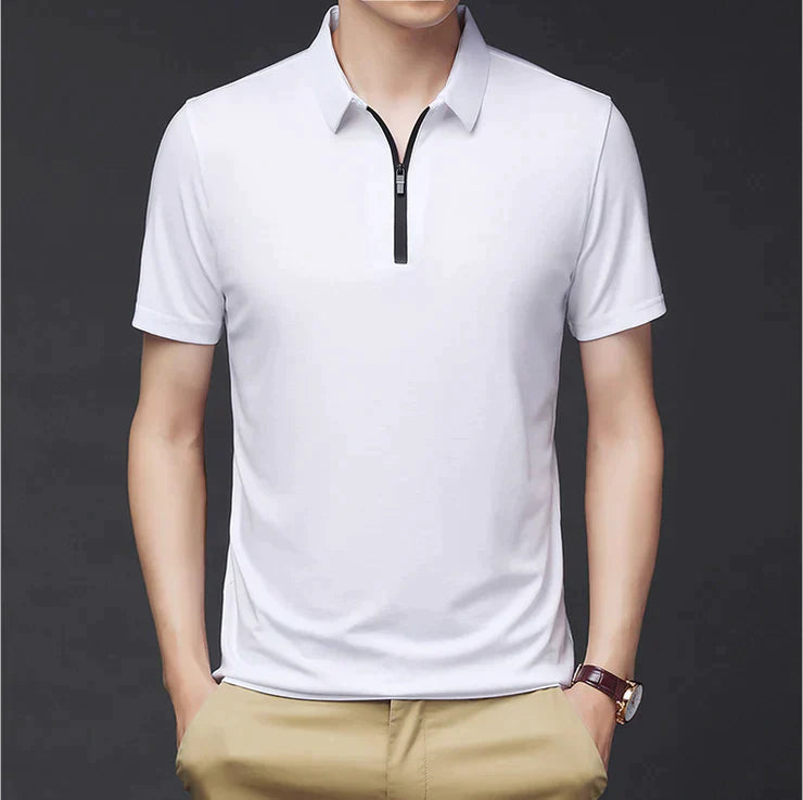 Fashion Men's Ice Silk Short Sleeve Shirt