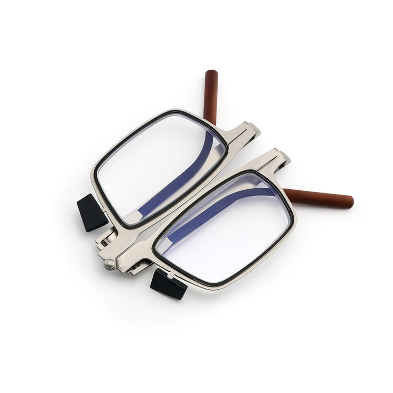 Foldable Reading Glasses for Presbyopia - Equipped with glasses leather pocket