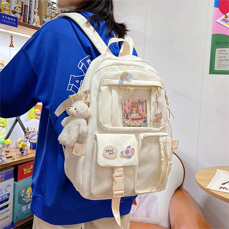 Cute Kawaii Canvas Backpack