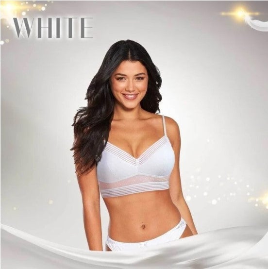 Soutien-gorge en dentelle sans fil à dos bas