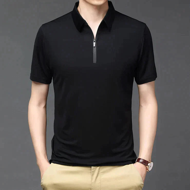 Fashion Men's Ice Silk Short Sleeve Shirt