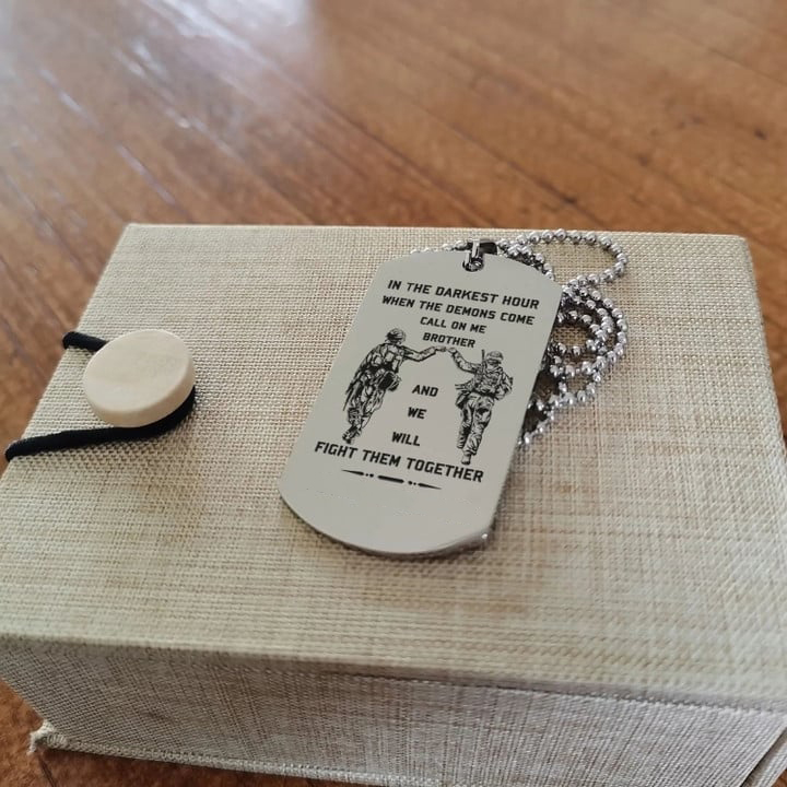 One Piece Engraved Brother Tag