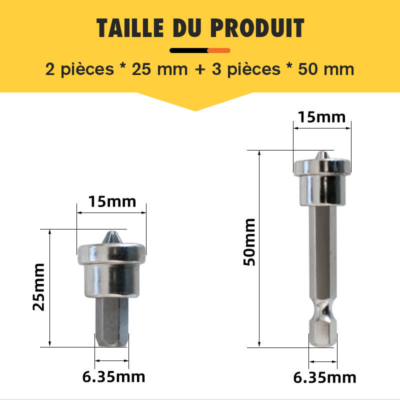 Tournevis à positionnement magnétique