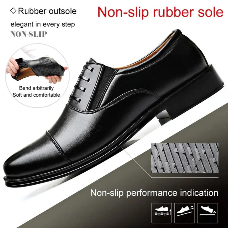 Chaussures en cuir pour hommes d'affaires.