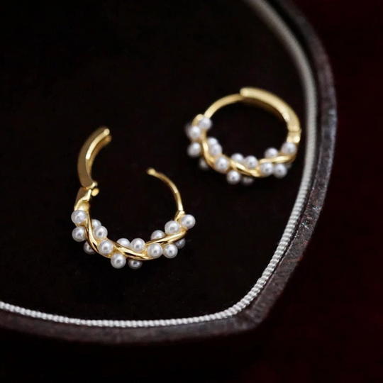 Twisted Pearl Earrings (Pair)