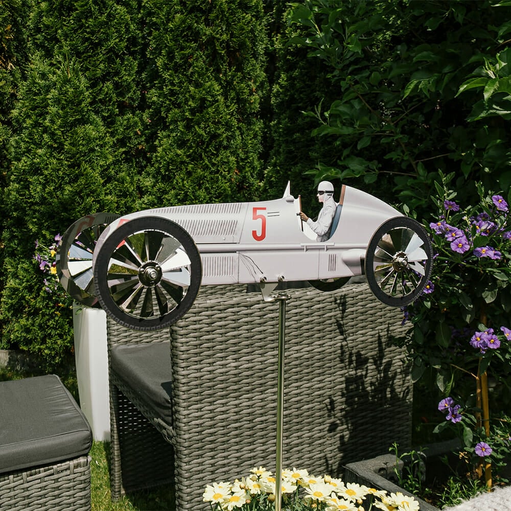 Moulin à vent Garden Racer - Décorez votre jardin