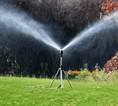 Arroseur télescopique de support de trépied d'irrigation de pivot d'acier inoxydable