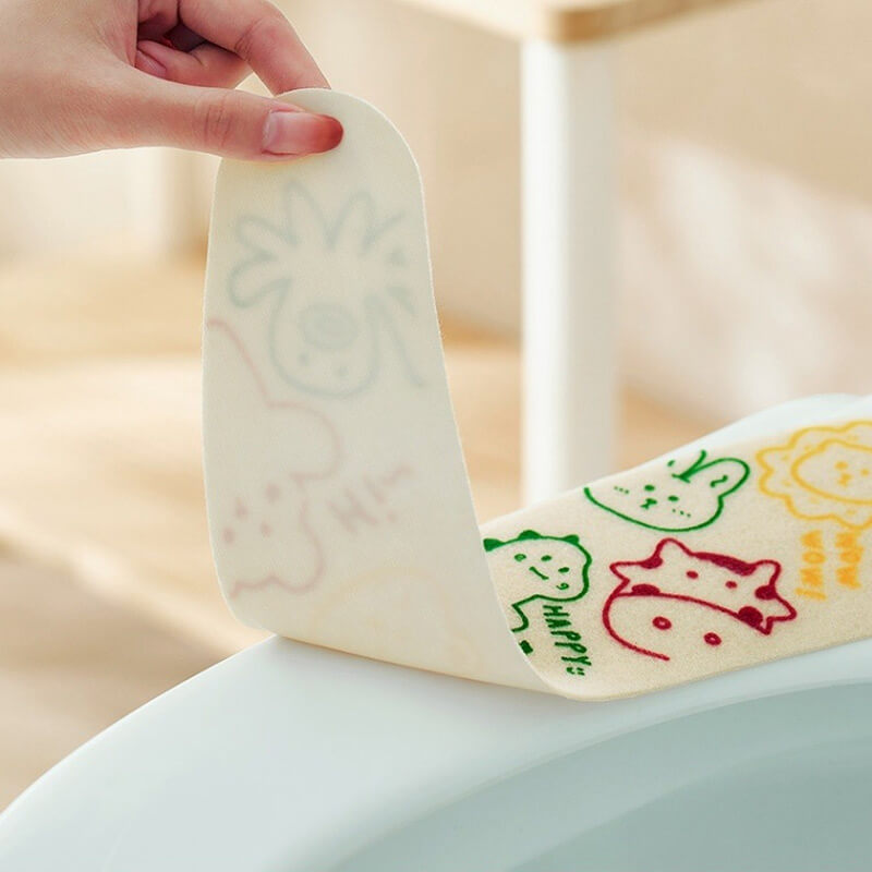 Self adhesive waterproof toilet seat cushion sticker