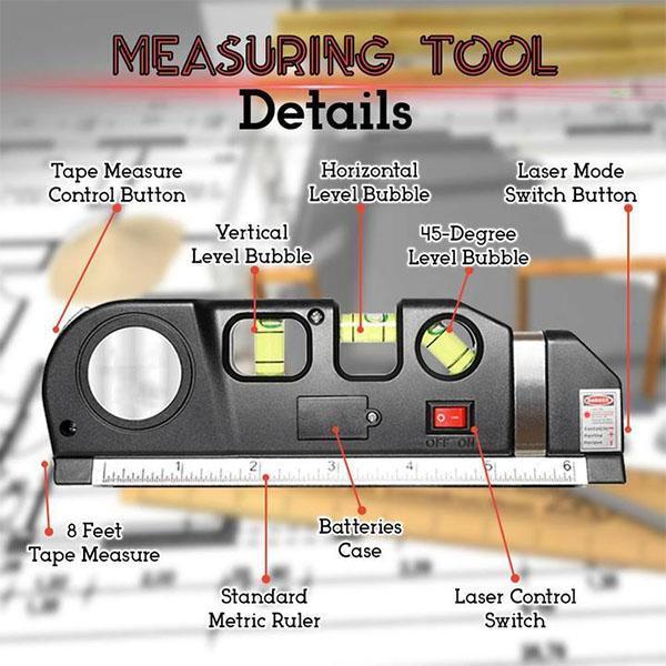 Outil de mesure laser 4 en 1