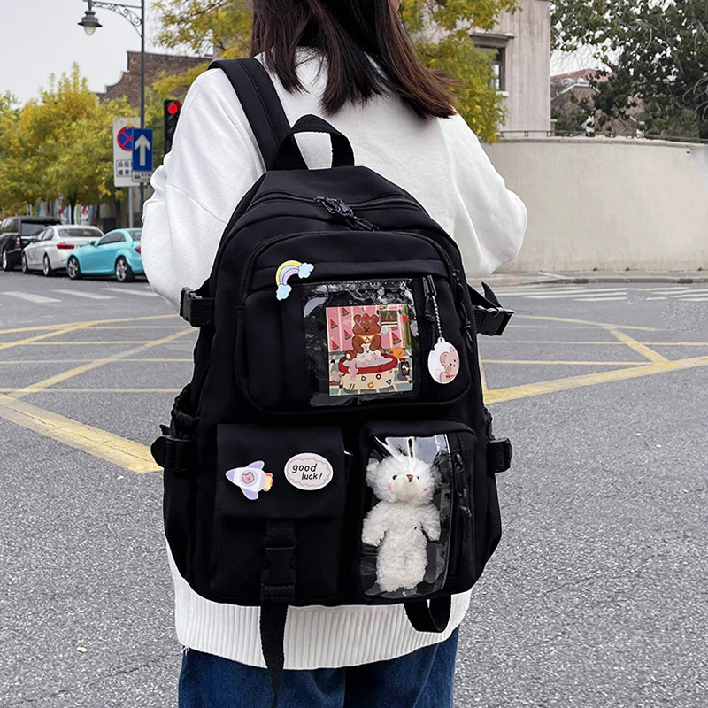 Cute Kawaii Canvas Backpack