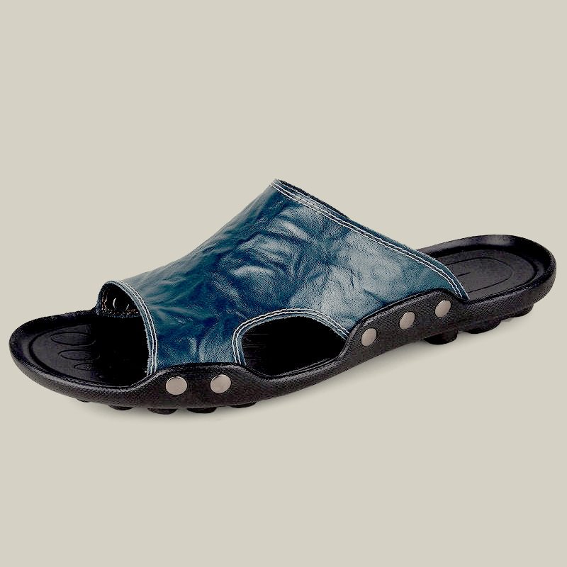 Pousbo® Men's Leather Slide Sandals