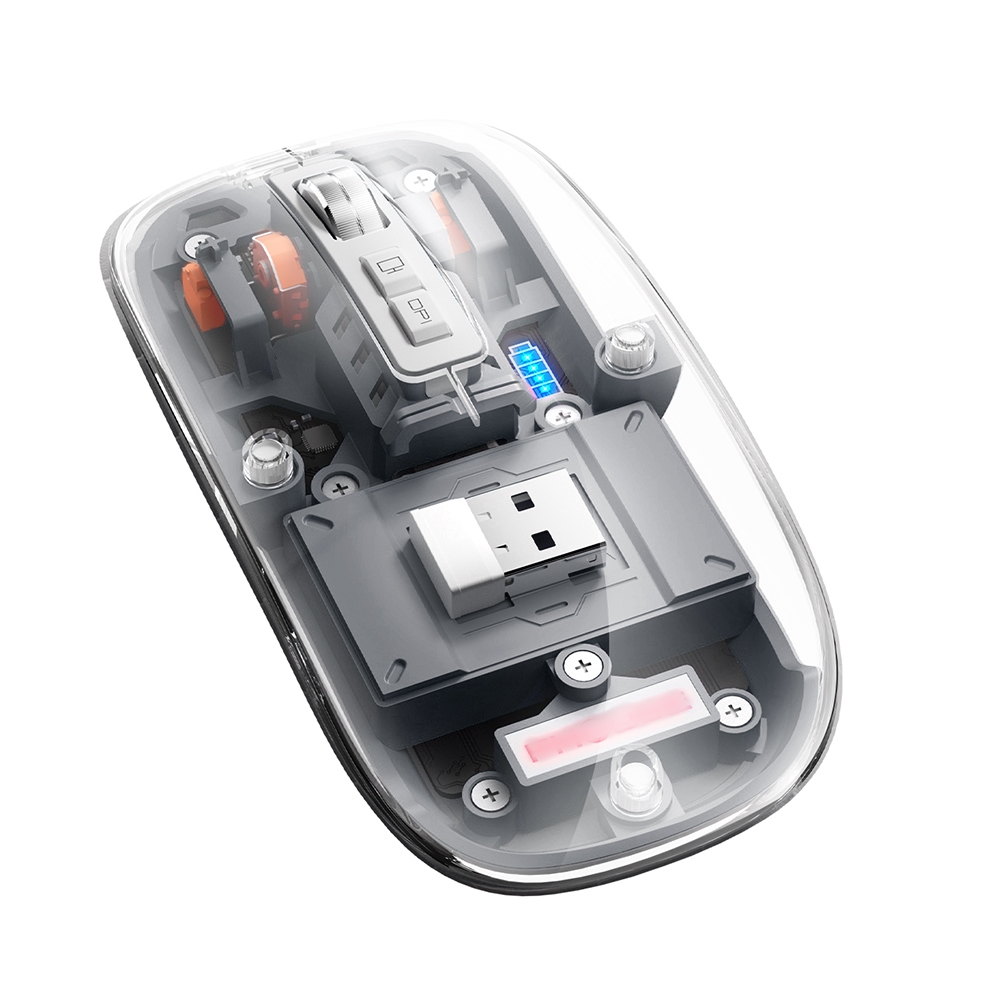 Rechargeable Transparent Shell Bluetooth Wireless Mouse