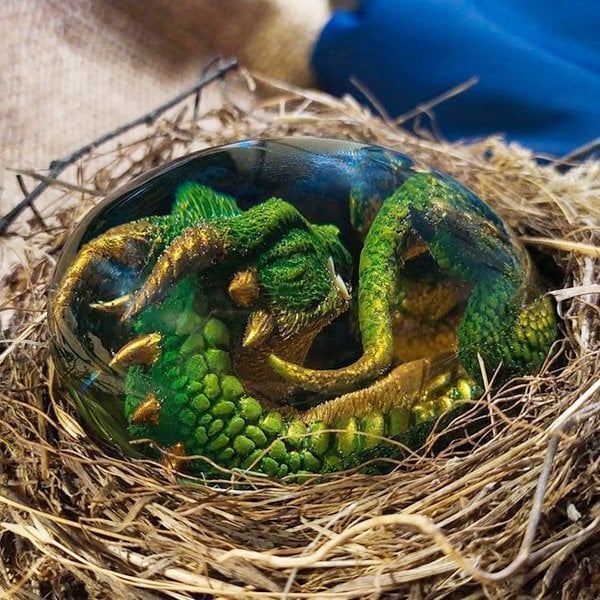 Último día 50% de descuento-Huevo de dragón de lava-Regalo perfecto para los amantes de los dragones