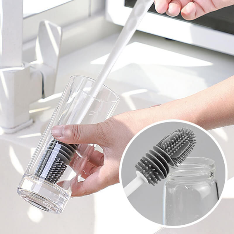 Brosse de nettoyage de bouteille en silicone