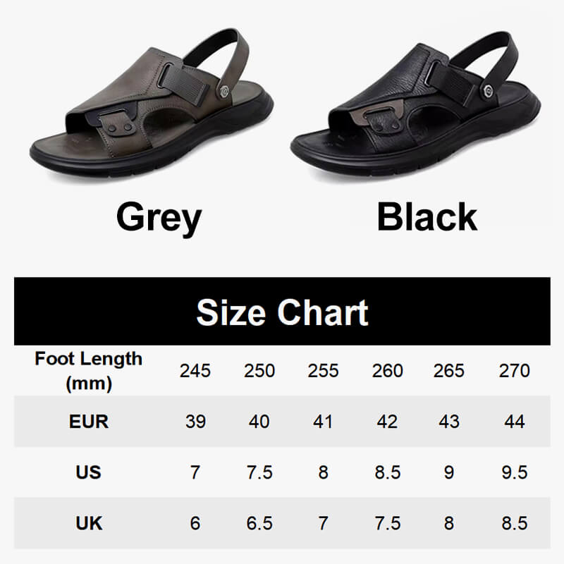 Men's micro fiber leather sandals