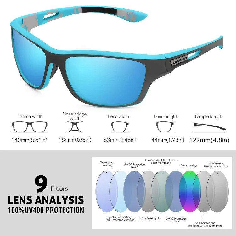 2023 Men's Outdoor Sports Sunglasses with Anti-glare Polarized Lens