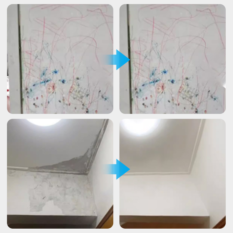 White Wall Repair Paint with Roller Brush