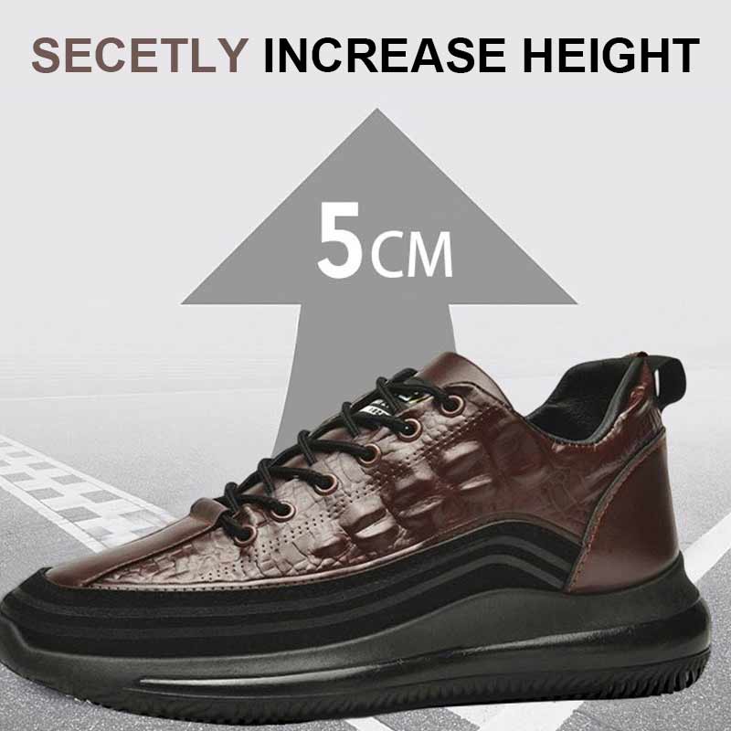 Men’s Luxury Crocodile Print Air Cushion Sneakers