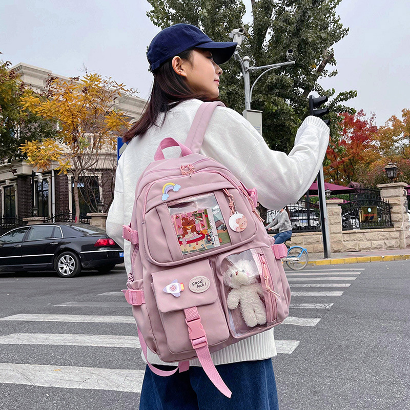 Cute Kawaii Canvas Backpack