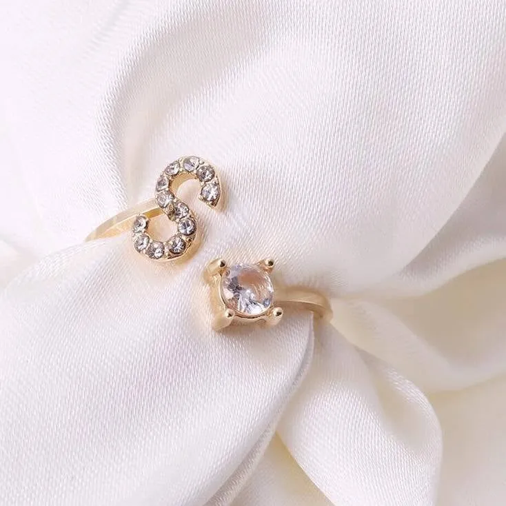 Love Initial Ring