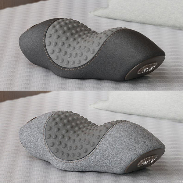 Headrest Pillow with Integrated Massage and Hot Massage
