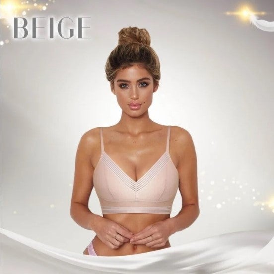 Soutien-gorge en dentelle sans fil à dos bas