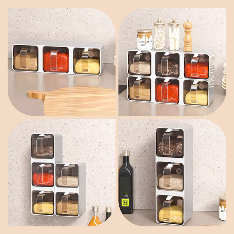 Hole-free Wall-mounted Seasoning Box