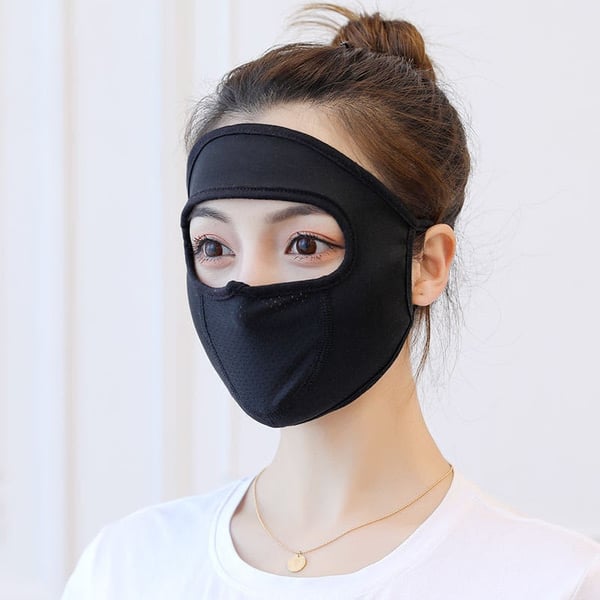 Breathable Ice Silk Sunscreen Long Neck Full Face Mask