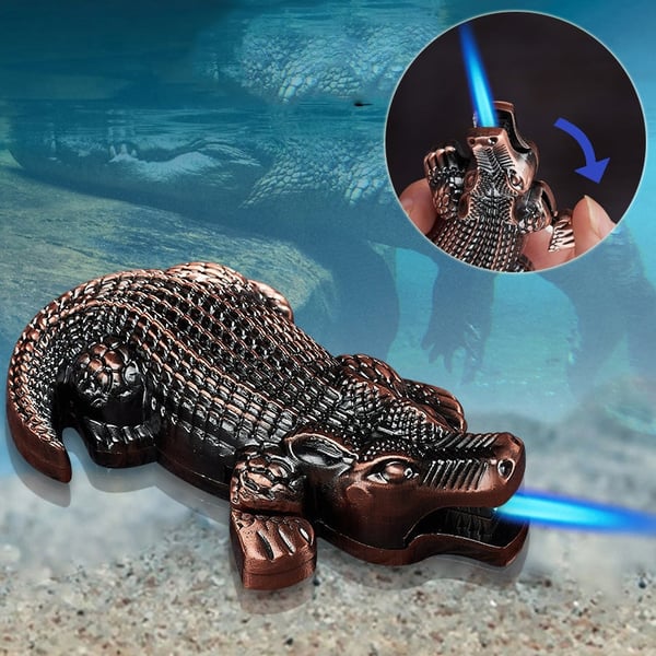 Metal Creative Crocodile Shaped Lighter