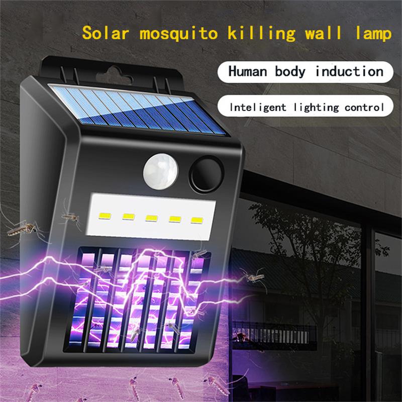 Lampe murale anti-moustique solaire