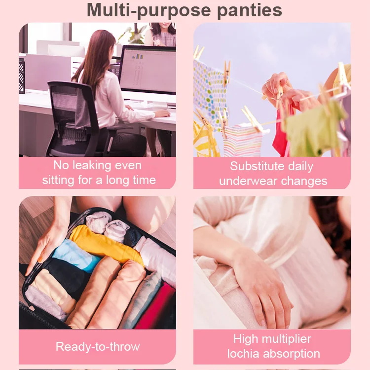 Breathable And Comfortable Sanitary Panties For Women