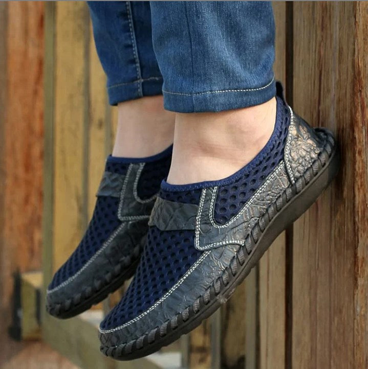 Crocodile Chaussures décontractées pour hommes en maille respirante et confortable