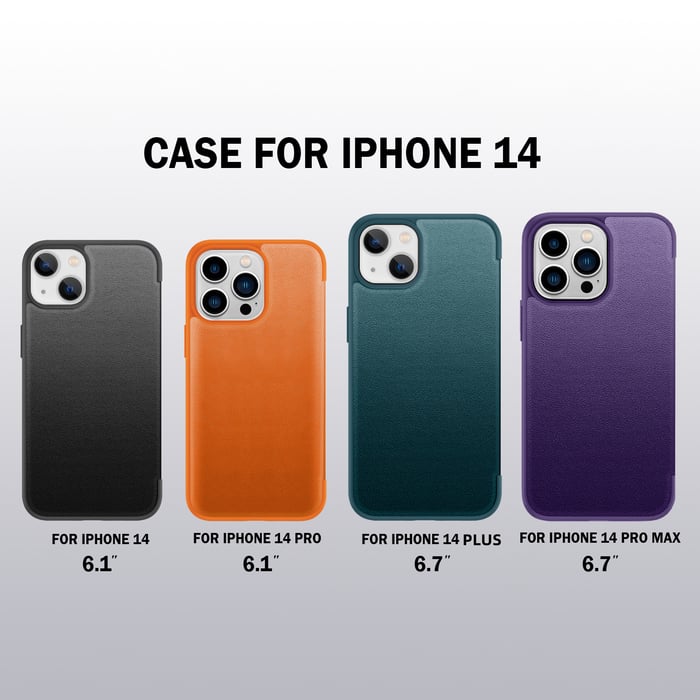 Husă din piele premium pentru iPhone Flip Cover